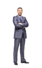 business man on white background