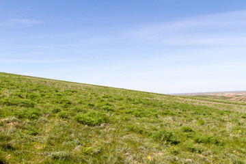 Hills in the steppes of Kazakhstan