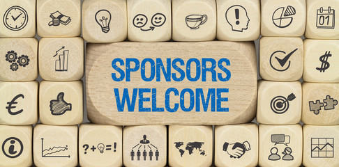Sponsors Welcome / Würfel mit Symbole