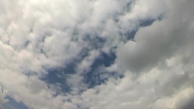 Time Lapse. Beautiful spring clouds.