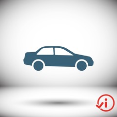 car icon stock vector illustration flat design