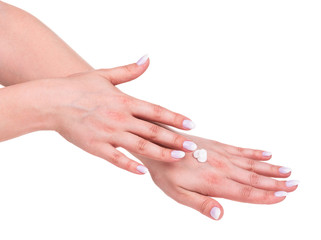 Fototapeta premium Young female hands