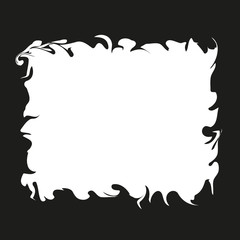 Fancy frame border and page ornament. Decorative design element. Vector illustration