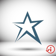 star icon stock vector illustration flat design