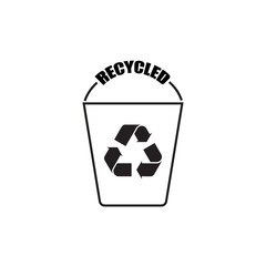 Bottles in a recycling bin.