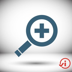 Fototapeta premium search icon stock vector illustration flat design