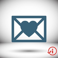 Valentine icon stock vector illustration flat design