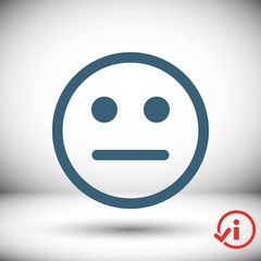 Smile icon stock vector illustration flat design