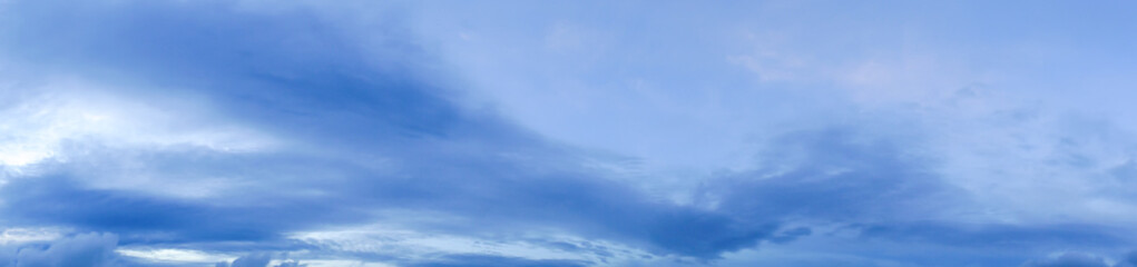 Panorama blue sky.