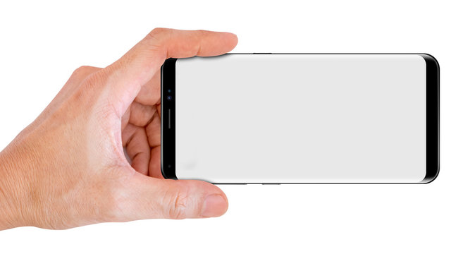Hand Hold Smartphone for snapping a picture