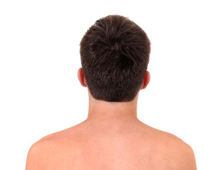 Naklejka premium Man Rear View