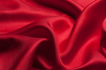 Red cloth waves background texture