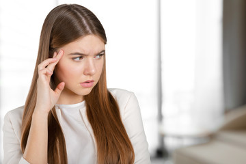 Young woman feeling stressed
