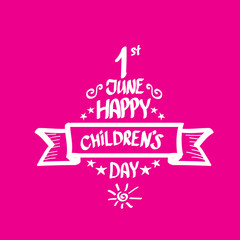 1 june international childrens day background.