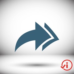 arrow icon stock vector illustration flat design