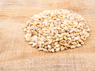 Pearl barley Close Up .