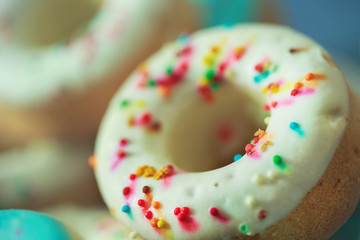 Delicious pretzels with glaze