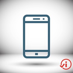 smartphone icon stock vector illustration flat design