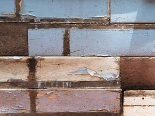 Painted plank wooden wall texture