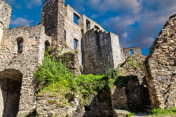 Fototapeta na wymiar Ruins of medieval castle. Germany.