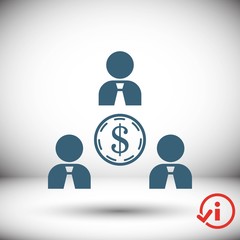 Business people team crowdy walk silhouette concept businesspeople group human resources over world map background vector icon