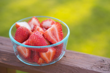 Sweet Strawberries Overhead