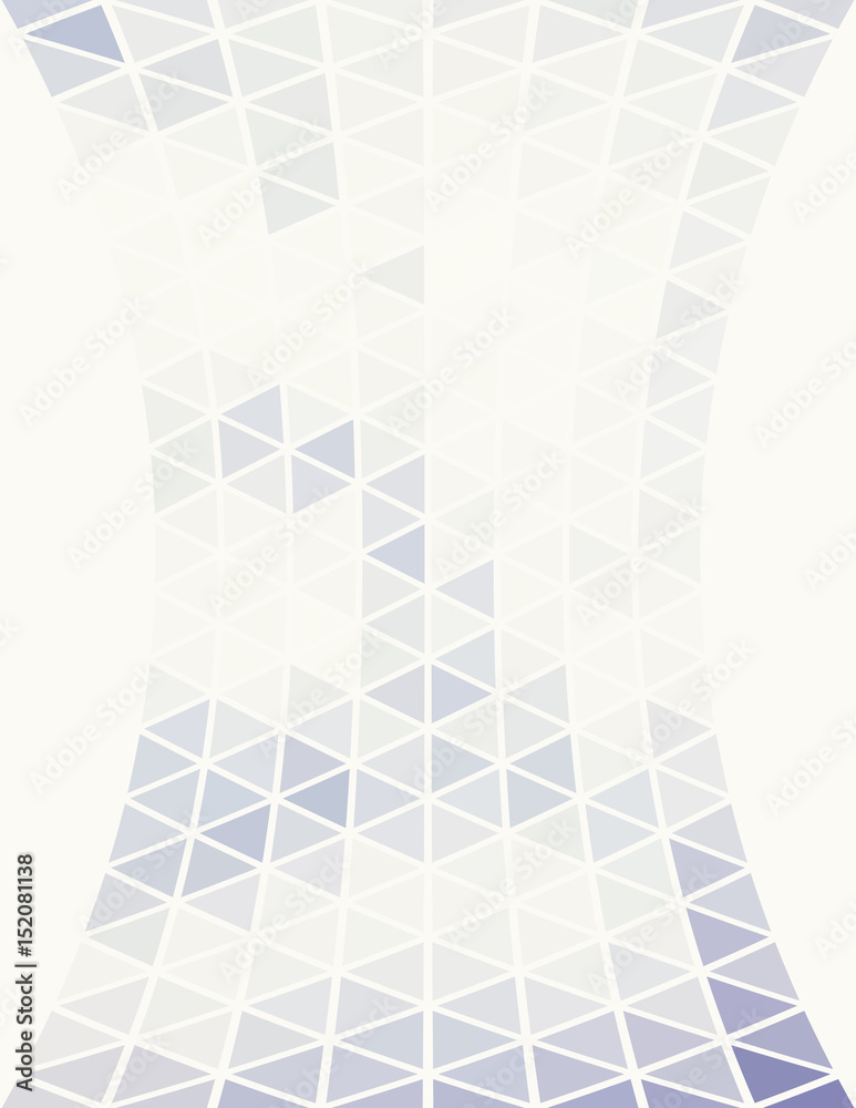 Poster Subtle background with triangular grid. Abstract pattern with transparent triangles