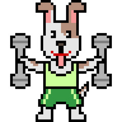 vector pixel art Athlete