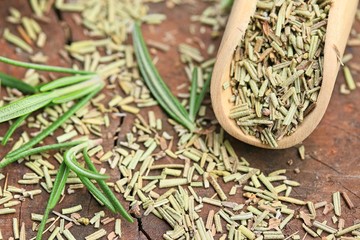 Dried herbs rosemary leaf