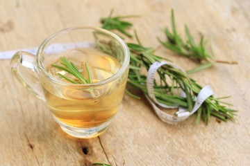 herbs rosemary hot tea