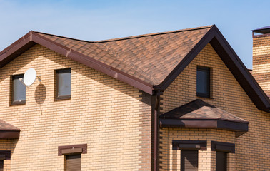 house with a gable roof window