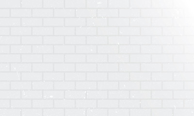 Naklejka premium White bricks wall texture