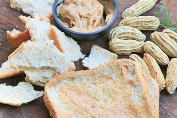 Peanut butter and bread
