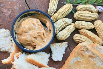 Peanut butter and bread