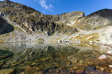 Landscape of Elenski lakes and Malyovitsa peak, Rila Mountain, Bulgaria