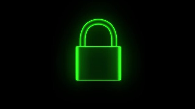 Padlock hologram unlock lock key security safety protection hack password 4k
