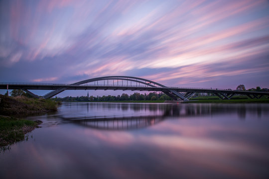 Waldschl&ouml;sschenbr&uuml;cke am Abend