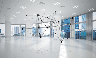 Networking and wireless connection as concept for effective modern business