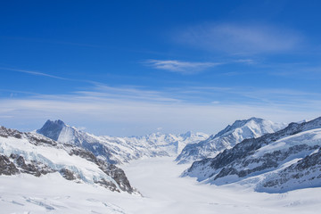 Fototapeta na wymiar Swiss mountain, Jungfrau, jungfraujoch , Switzerland, public view point