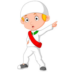 muslim boy standing