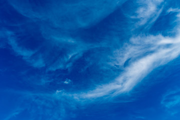 White cloud with Blue sky