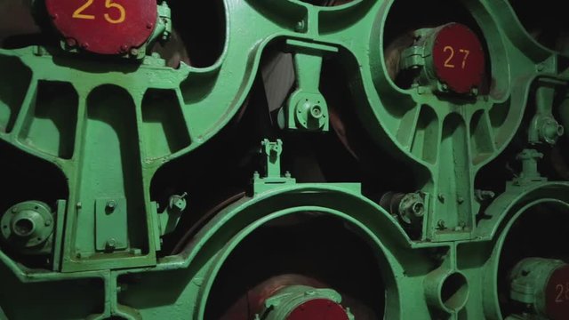 Paper production machine. Processing of secondary resources. Paper recycling. Large enterprise