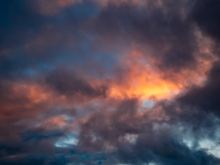 Fototapeta na wymiar Epic sky at sunset