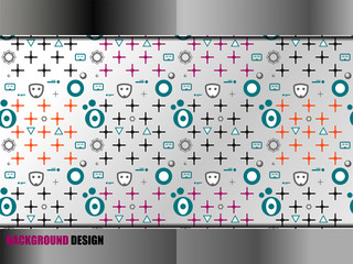 seamless pattern design on modern background design, vector illustration