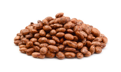Pinto beans pile isolated on white