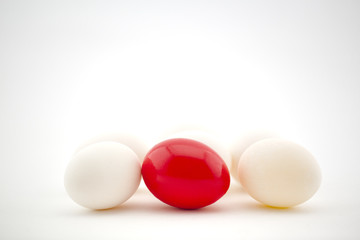 Financial nest egg warns of danger with red color