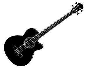 Fototapeta premium Bass guitar. 