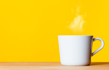 cup of fresh hot coffee