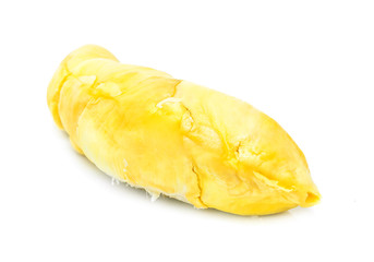Durian asian fruit isolated in white background
