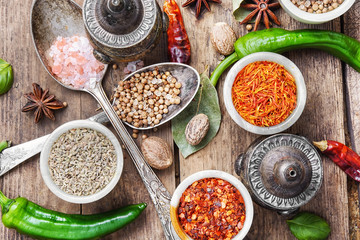 diversity of oriental spices